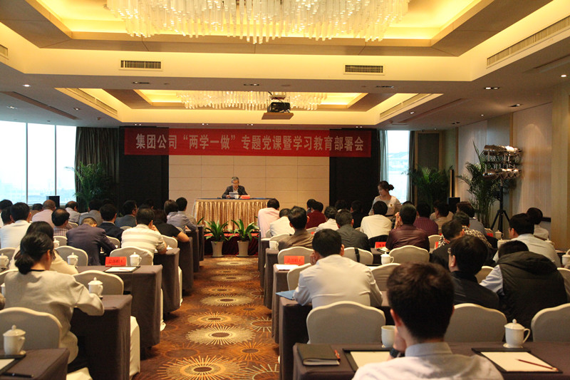 集團公司黨委召開“兩學一做”專題黨課暨學習教育部署會